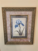 framed floral art