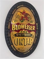 Budweiser king of beers on tap