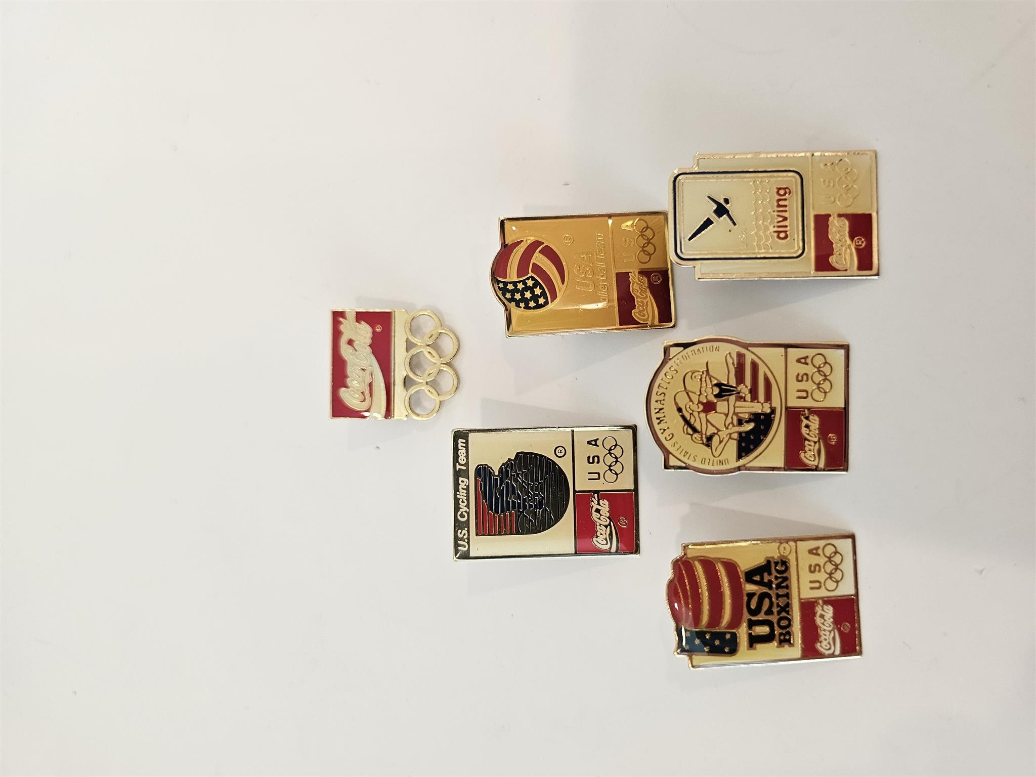 cocacola vintage olympics pins
