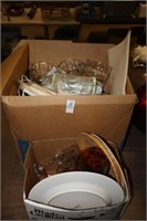 MISC BOXES OF GLASS WARE
