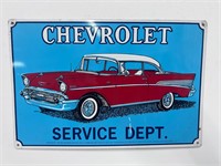 57 Chevrolet collector Metal Sign