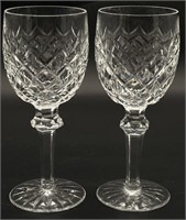 (2) Waterford Crystal Powerscourt Water Goblets