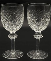 (2) Waterford Crystal Powerscourt Water Goblets
