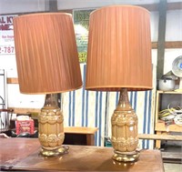 Pair of early lamps