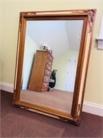 Gorgeous Wood Framed Bevel Mirror