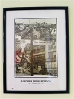 Lincoln High School Signed Print V.PTACEK