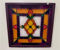 Framed Stained Glass Display Piece