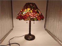 Tiffany style Lead glass Flower Table lamp & shade