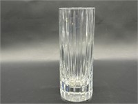 Crystal 8in Cylindrical Flower Vase