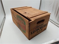 Wood Dovetail Genesee Ale beer Advertising box