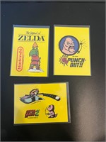 1989 Nintendo Sticker Zelda, Mario 2, Punch Out