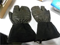 Old Gloves: Note the small tear