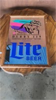 Lite beer sign derby