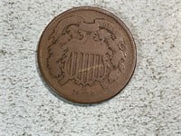 1864 two cent piece