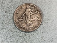 1908 Philippines one peso