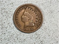 1908 Indian head cent