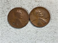 1915, 1915D Lincoln wheat cents