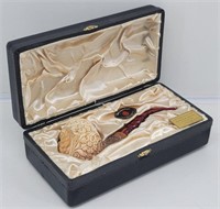Rare Meerschaum Pipe Carved by Mesut
