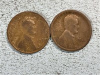 1923, 1923S Lincoln wheat cents