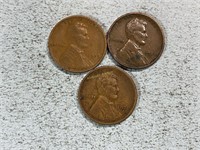 1928, 1928D, 1928S Lincoln wheat cents