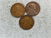 1935, 1935D, 1935S Lincoln wheat cents