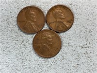 1936, 1936D, 1936S Lincoln wheat cents