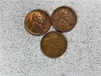 1937, 1937D, 1937S Lincoln wheat cents