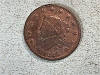 1824 Matron head large cent