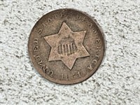1851 three cent silver
