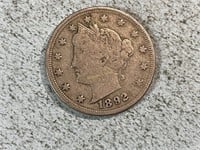 1892 Liberty head nickel