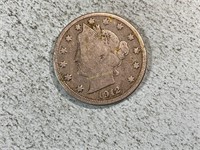 1912D Liberty head nickel
