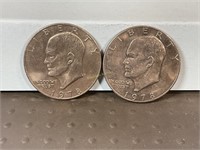 Two 1978 Ike dollars