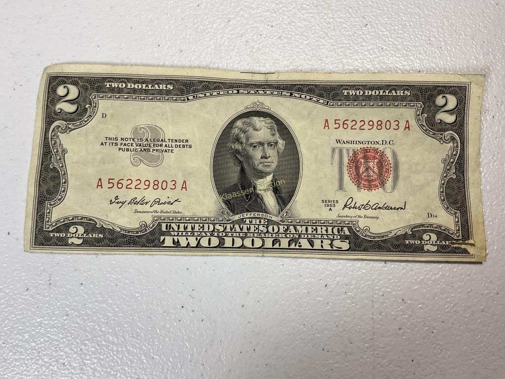 1953A $2 U.S. note