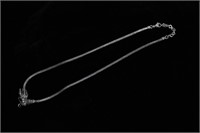 A 925 Silver Necklace w Dragon Pendant