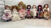 Group of Porcelain Dolls