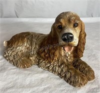 Resin Cocker spaniel 15 inches long 8 inches tall