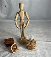 Wood puzzles & Drawing Model Person
