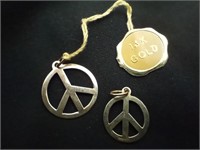14k gold peace charms 1g