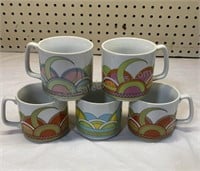 Set of Vintage Coffee Mugs