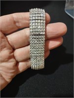Very nice heavy Rhinestone bracelet