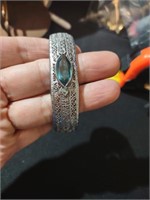 Antique filigree bangle bracelet
