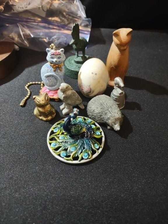 Group of animal themed minature  . Kitty cats and