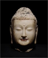 Chinese Stone Carved Buddha Head