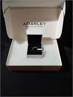 Amarley sterling silver & CZ ring size 8.