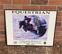 Framed Equestrian Poster 18x24