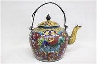Chinese Cloisonne Teapot