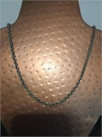 Sterling silver rope chain 23g