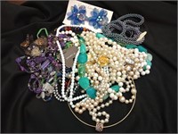 Great lot of costume jewelry, mostly necklaces
