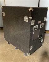 Carpeted Road Case 26x43x48 inches tall