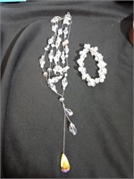 Crystal necklace and a Sophia Grace bracelet